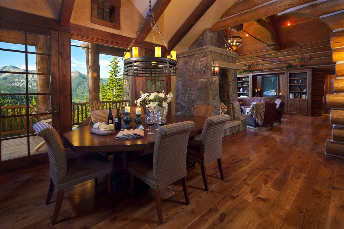 Picture Of A Cabin Dining Room